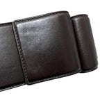 Bottega Veneta Belt Brown M Thick Waist 88 cm 85 Leather — view 5
