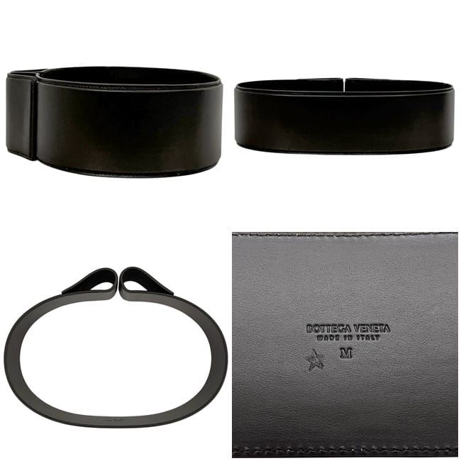 Bottega Veneta Belt Brown M Thick Waist 88 cm 85 Leather — view 2