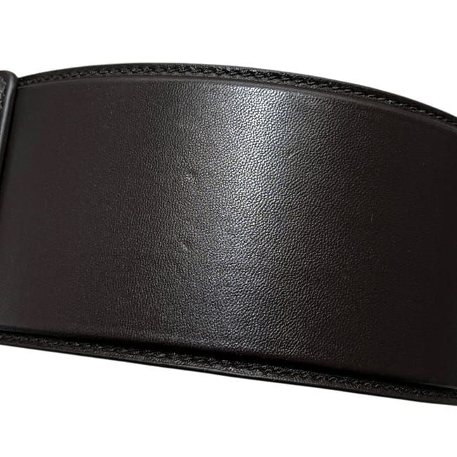 Bottega Veneta Belt Brown M Thick Waist 88 cm 85 Leather — view 7