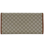 Celine Bifold Wallet Beige Brown Macadam Nylon Leather YS OO 16 — view 2