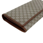Celine Bifold Wallet Beige Brown Macadam Nylon Leather YS OO 16 — view 9