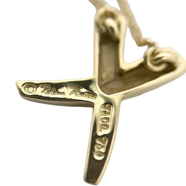 Tiffany & Co Necklace Kiss Yellow Gold YG Paloma Picasso Polished 750 18k — view 9