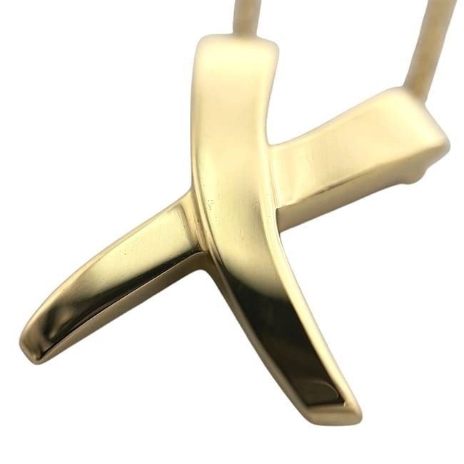 Tiffany & Co Necklace Kiss Yellow Gold YG Paloma Picasso Polished 750 18k — view 7