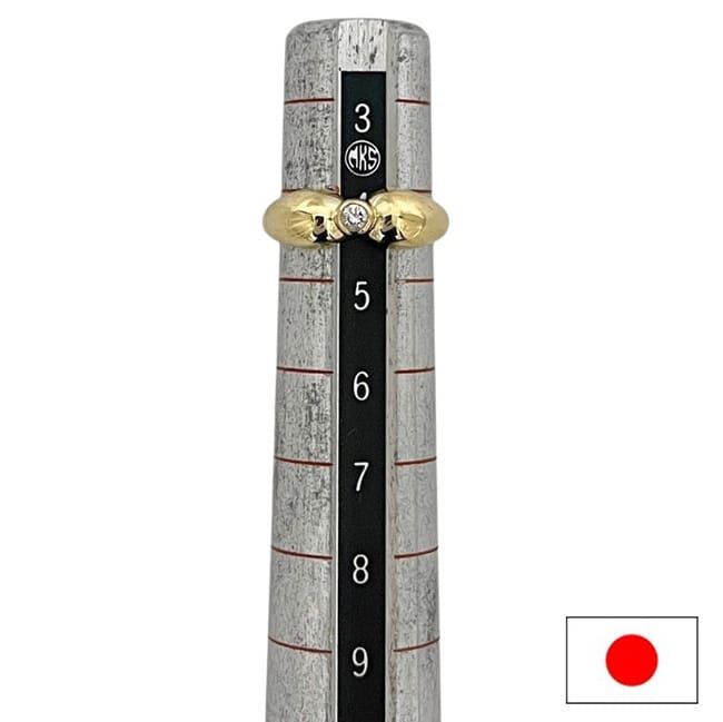 Tiffany & Co Diamond Ring Yellow Gold YG Jp5 Polished 750 18k — view 8