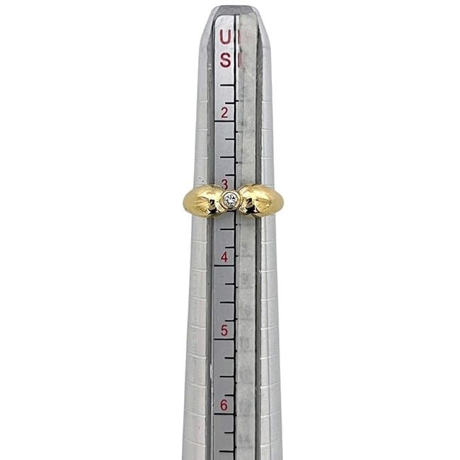Tiffany & Co Diamond Ring Yellow Gold YG Jp5 Polished 750 18k — view 9