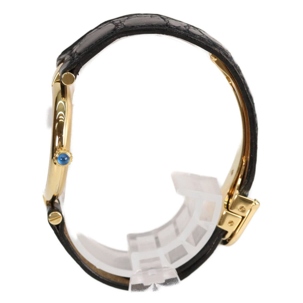 Cartier 925 Must Vand vermeil LM Black Dial Quartz — view 2