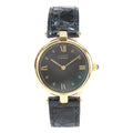 Cartier 925 Must Vand vermeil LM Black Dial Quartz