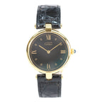 Cartier 925 Must Vand vermeil LM Black Dial Quartz