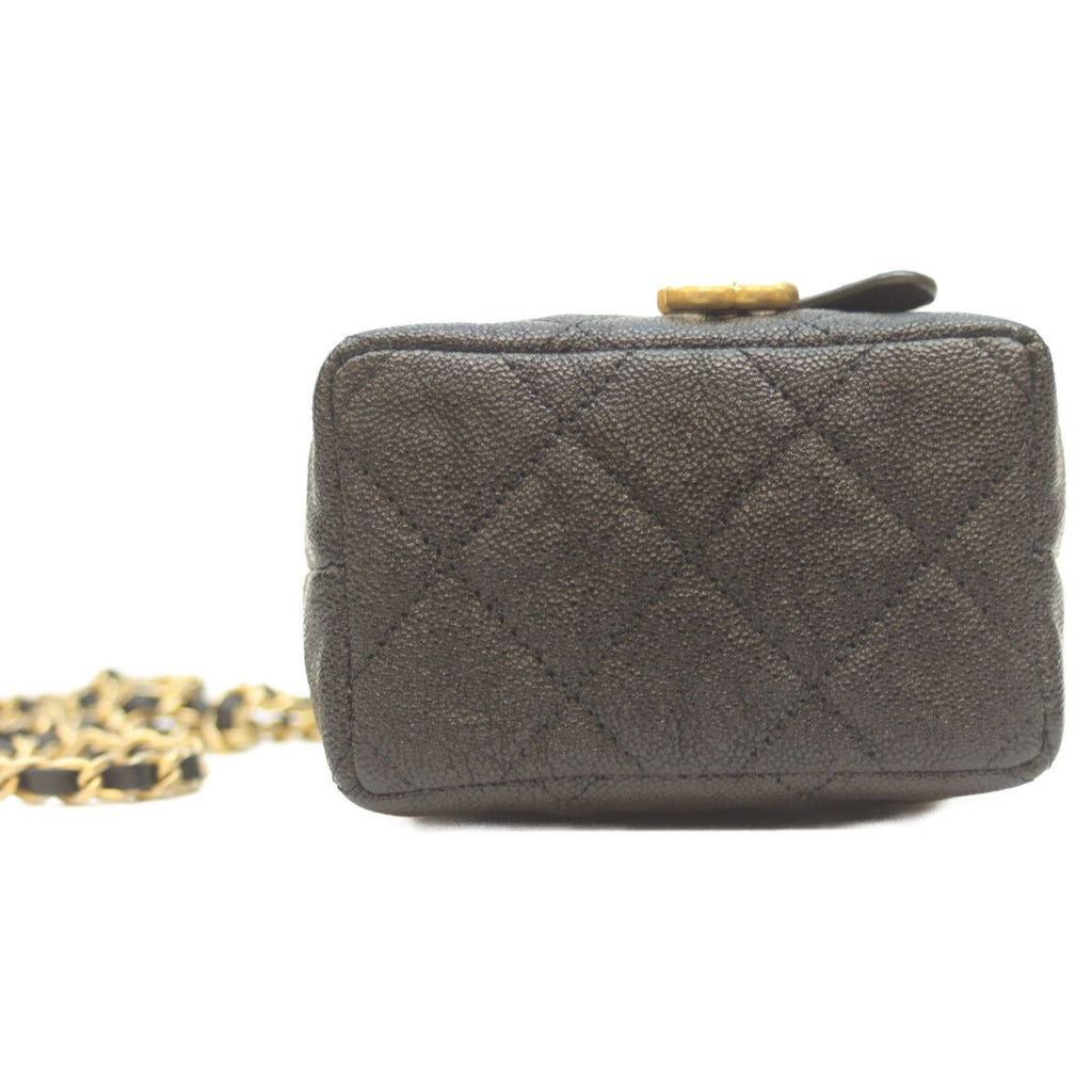 Chanel 31 Black Caviar Top Handle Minivanity — view 5