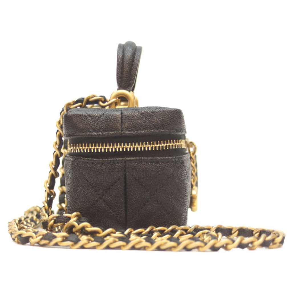 Chanel 31 Black Caviar Top Handle Minivanity — view 4