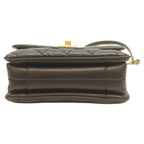 Chanel 24 Black Rum Gold Herevintage Flap Mini Quilted 18 — view 5