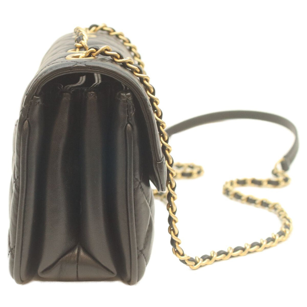 Chanel 24 Black Rum Gold Herevintage Flap Mini Quilted 18 — view 4