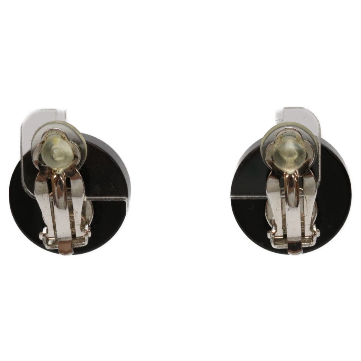 Chanel CC Logo Rhinestone Earrings — view 3