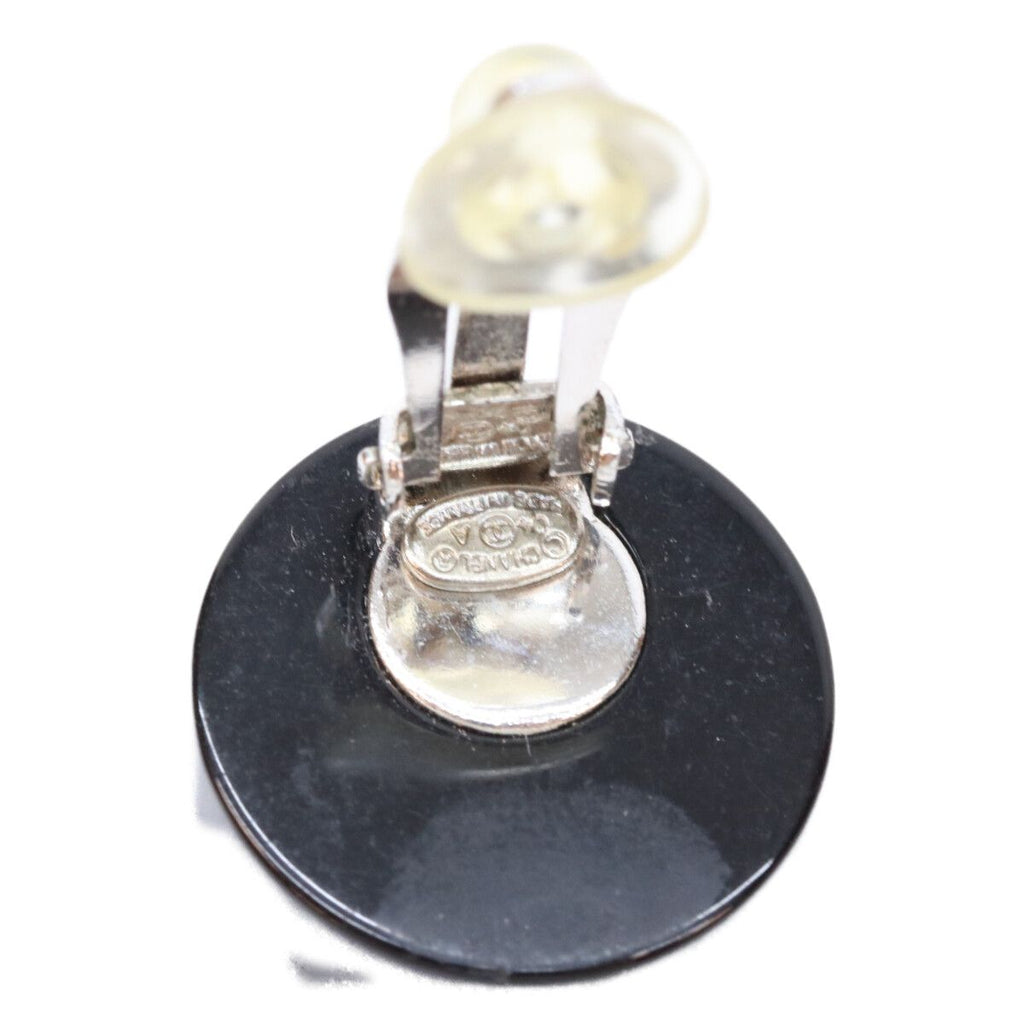 Chanel CC Logo Rhinestone Earrings — view 5