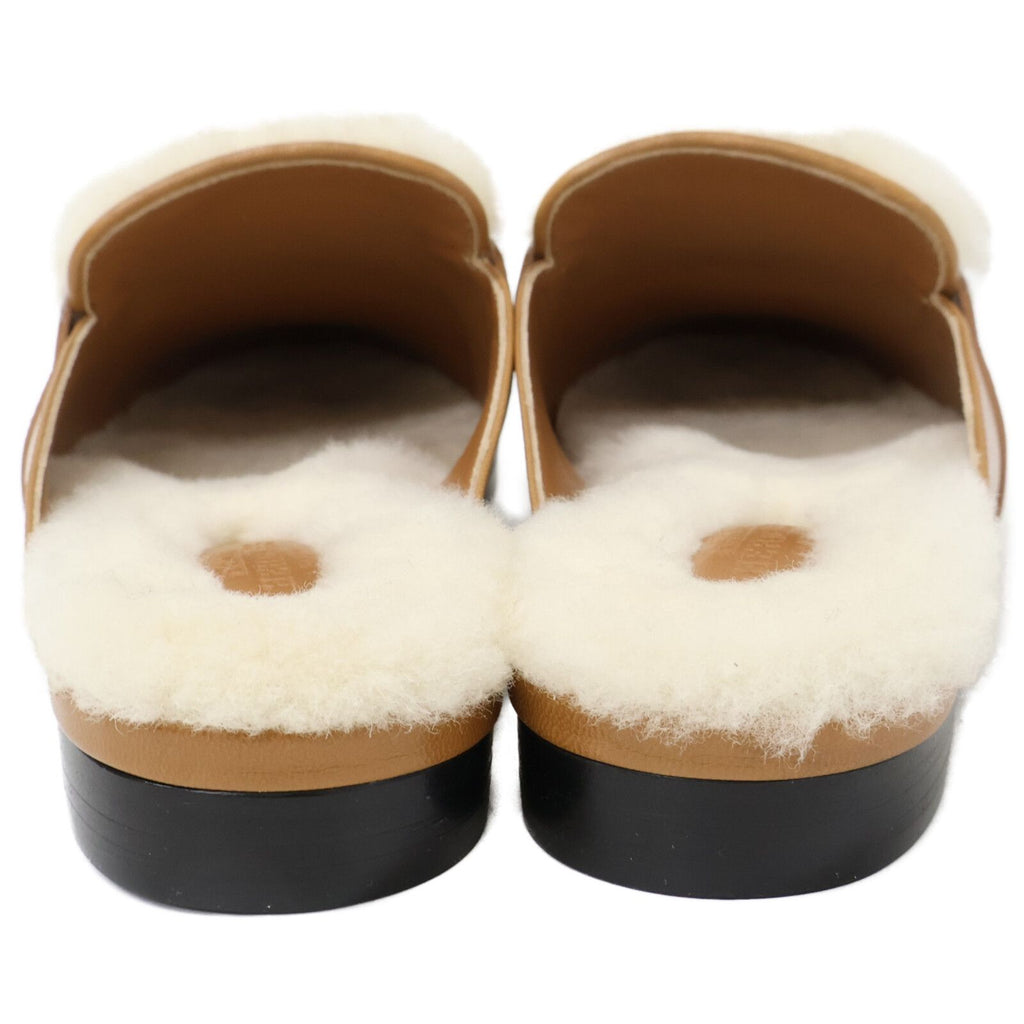 Hermes Leather Oz Kelly Mules — view 3