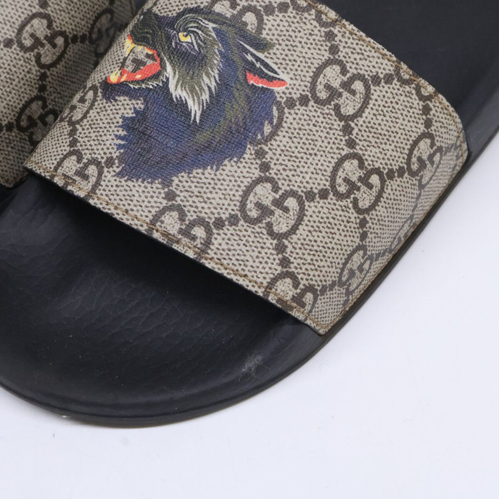 Gucci GG Supreme Angry Cat Slide Sandals — view 8