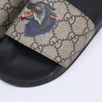 Gucci GG Supreme Angry Cat Slide Sandals — view 8
