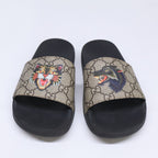 Gucci GG Supreme Angry Cat Slide Sandals — view 2