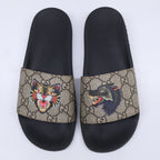 Gucci GG Supreme Angry Cat Slide Sandals — view 6
