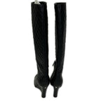 Chanel CC Logo Patent Toe Quilted Long Boots 36 1 2C — view 3