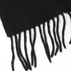 Hermes Cashmere 100 Logo Embroidery Fringe Large Scarf — view 6