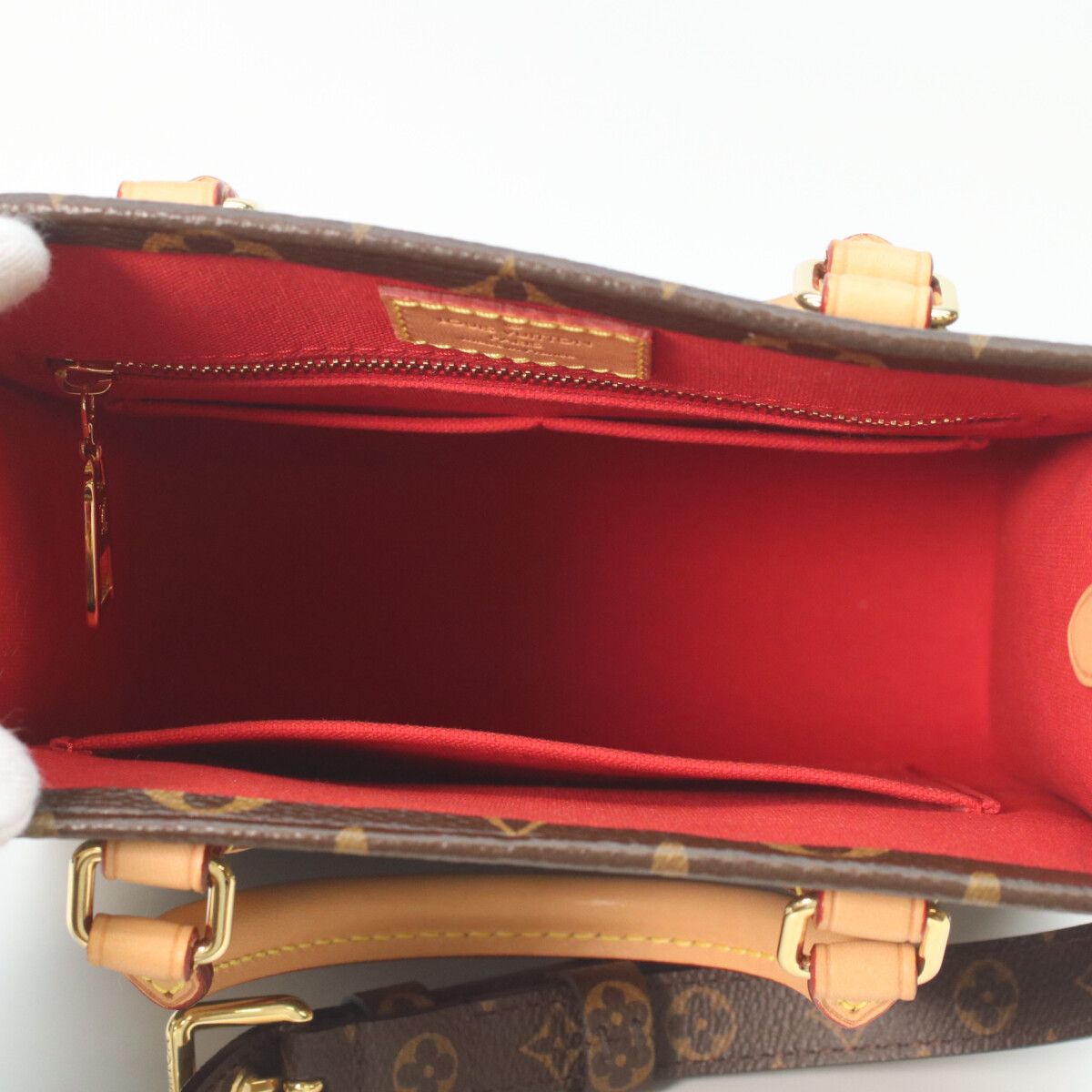 Louis Vuitton Monogram Sac Plat BB Tote — view 9