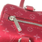Louis Vuitton Red Monogram Satin Little Papillon Handbag — view 6