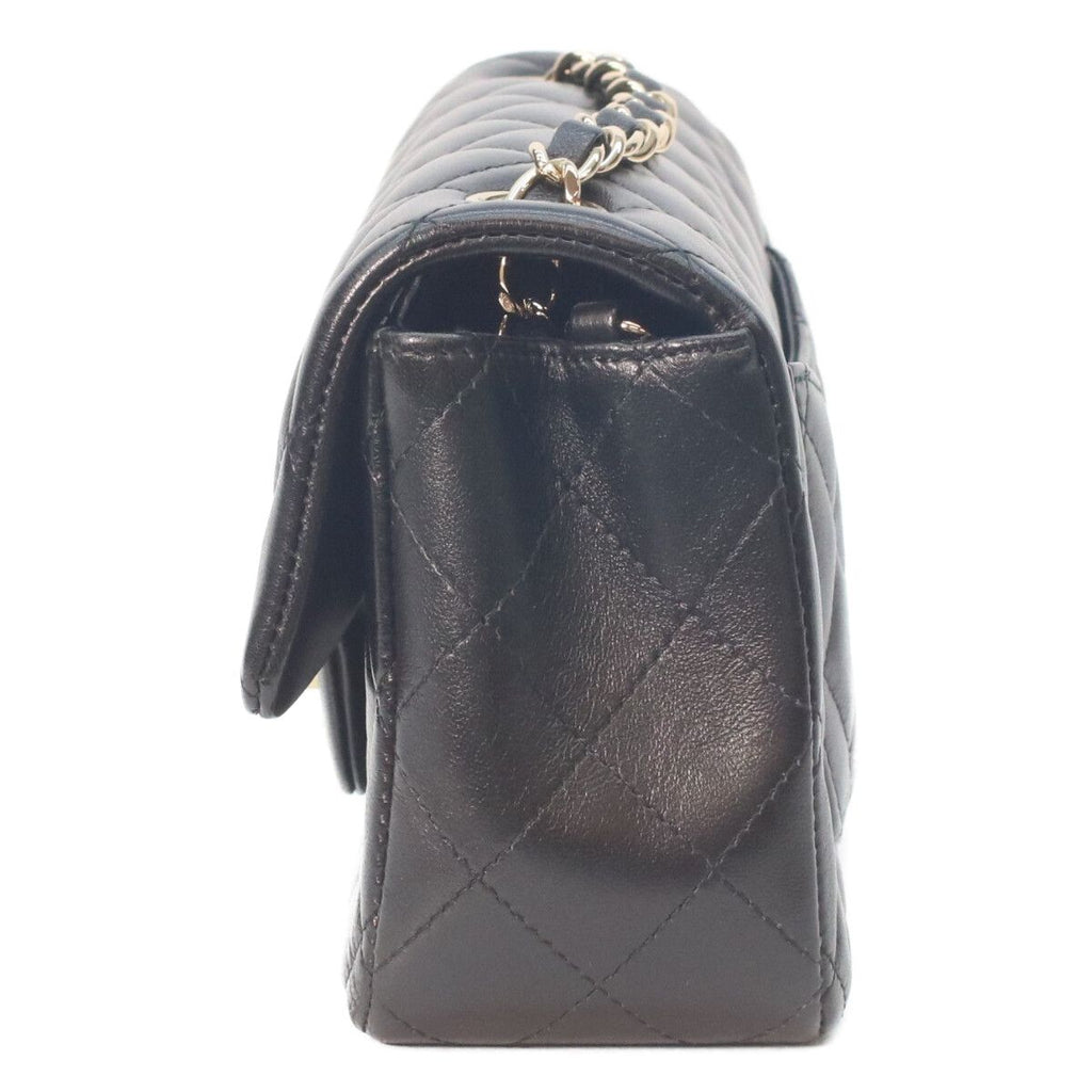 Chanel Black Rum Gold Mini Quilted 20 Chain Shoulder — view 2
