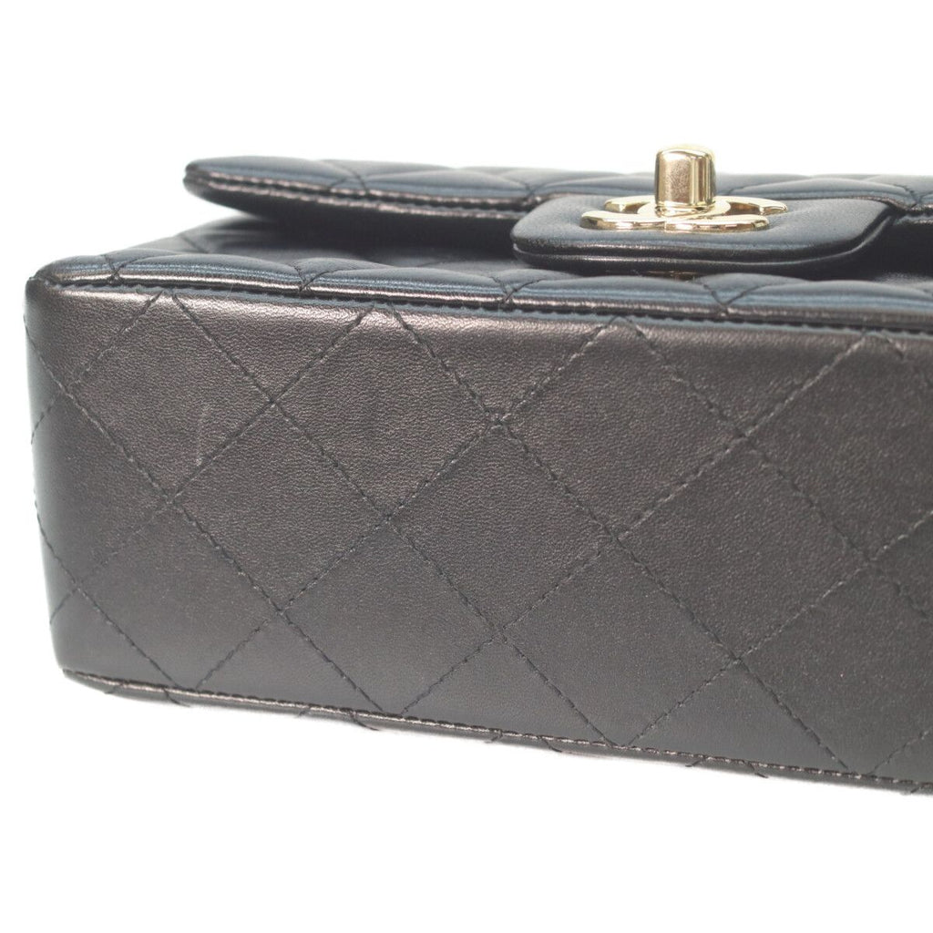 Chanel Black Rum Gold Mini Quilted 20 Chain Shoulder — view 6