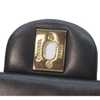 Chanel Black Rum Gold Mini Quilted 17 Shoulder — view 9