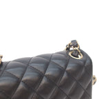 Chanel Black Rum Gold Mini Quilted 17 Shoulder — view 7