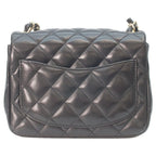 Chanel Black Rum Gold Mini Quilted 17 Shoulder — view 3