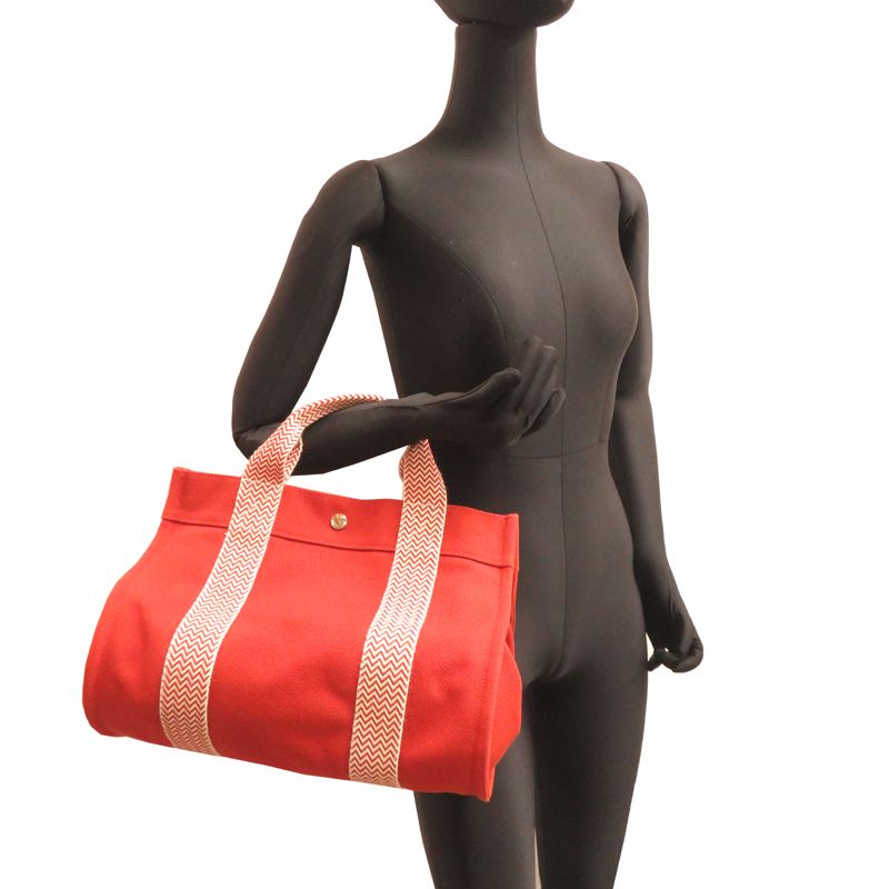 Hermes Tote Orange — view 8