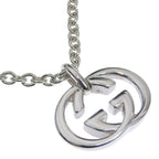 Gucci Interlocking 925 Sterling Silver Necklace
