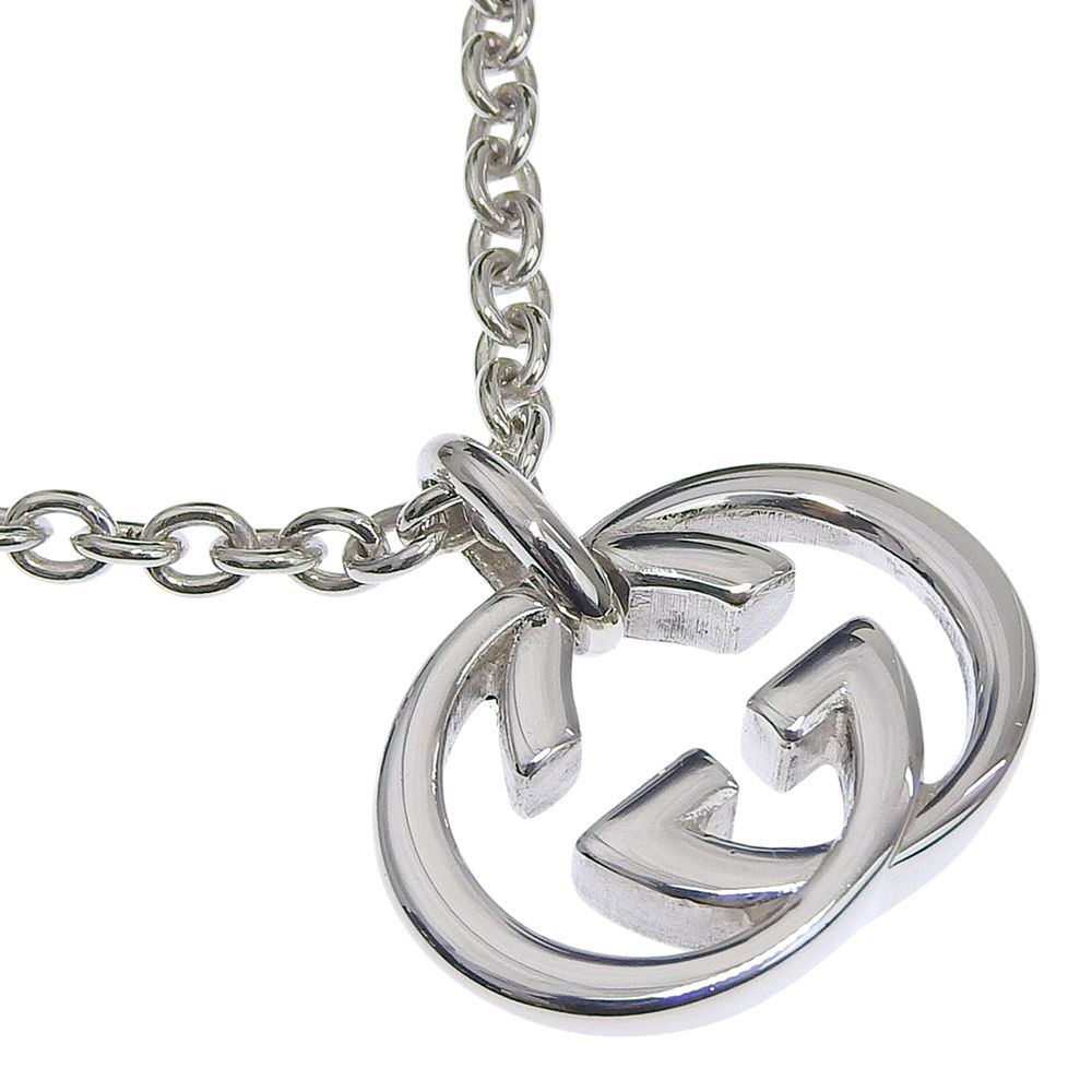Gucci Interlocking 925 Sterling Silver Necklace