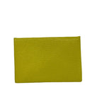 Hermes Business Card Holder Calvi Lime — view 2