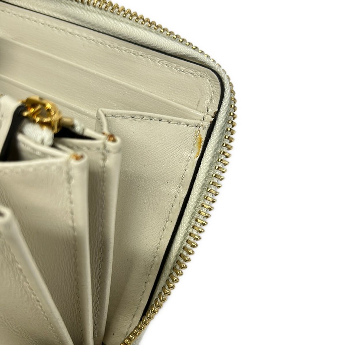 Gucci Wallet Horsebit Ivory Zip Around Leather — view 7
