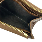 Gucci Coin Case Horsebit Dark Brown White Dark Gray L-shaped Zipper Leather — view 5