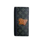 Louis Vuitton Monogram Bi Foldlong Wallet Portefeuille Brazza NM green — view 2