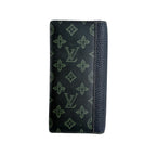 Louis Vuitton Monogram Bi Foldlong Wallet Portefeuille Brazza NM green — view 3
