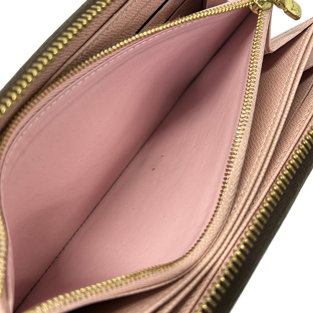 Louis Vuitton Wallet Monogram Zippy Rose Ballerine Leather Cowhide — view 4