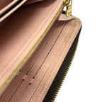 Louis Vuitton Wallet Monogram Zippy Rose Ballerine Leather Cowhide — view 7