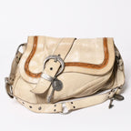 Dior Gaucho Saddle Bag Galliano Era Leather Beige