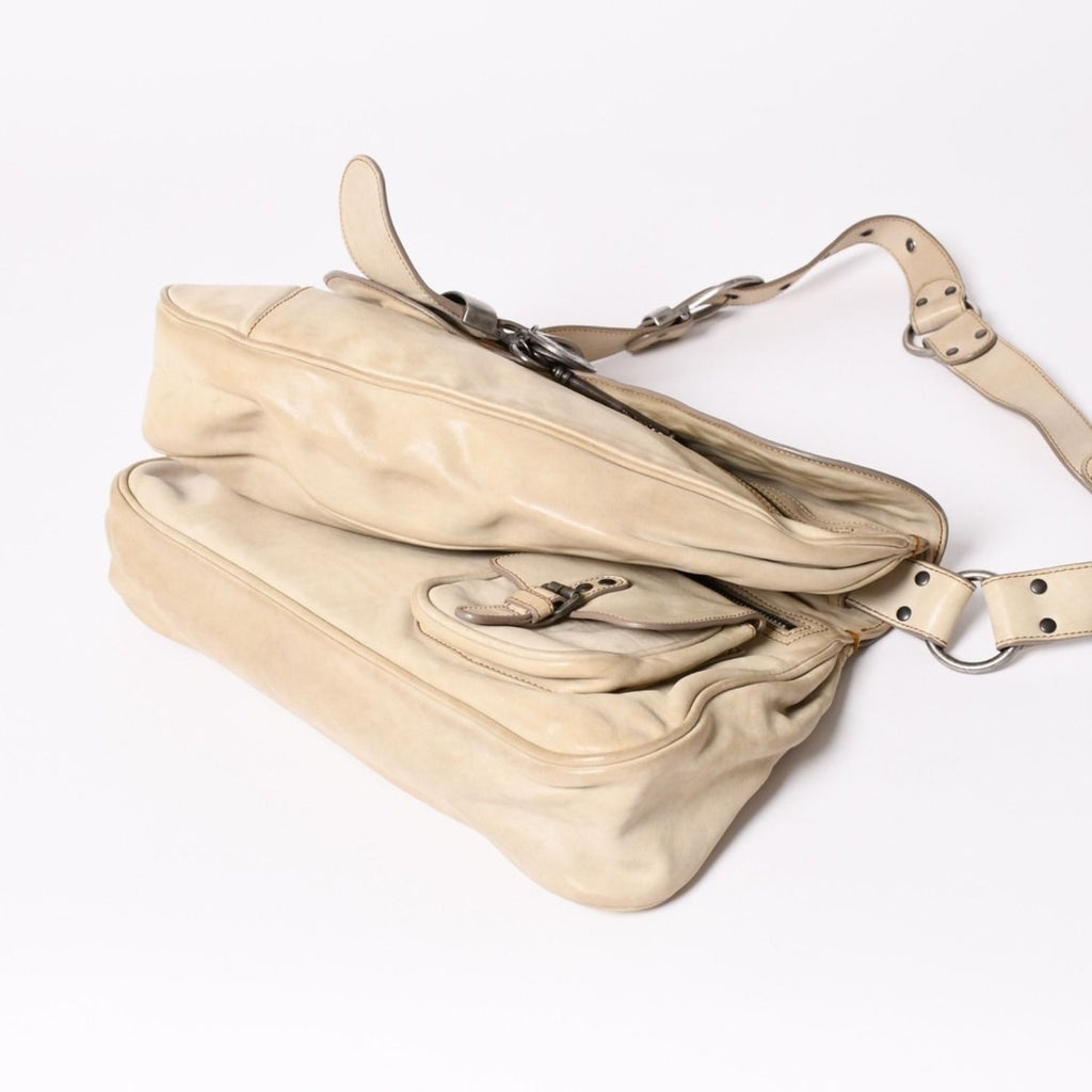 Dior Gaucho Saddle Bag Galliano Era Leather Beige — view 7