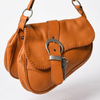 Dior Gaucho Saddle Handbag Galliano Era It Bag Leather Beige — view 3