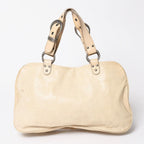 Dior Gaucho Saddle Tote Shoulder Bag Galliano Era Leather Beige — view 2