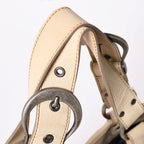 Dior Gaucho Saddle Tote Shoulder Bag Galliano Era Leather Beige — view 4