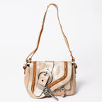 Dior Gaucho Shoulder Bag Galliano Era Beige Metallic Leather