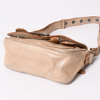 Dior Gaucho Shoulder Bag Galliano Era Beige Metallic Leather — view 7