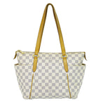Louis Vuitton LV Totally PM Damier Azur Shoulder Bag Tote White Gray Second
